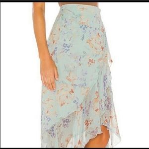 Alice and olive High low silk skirt